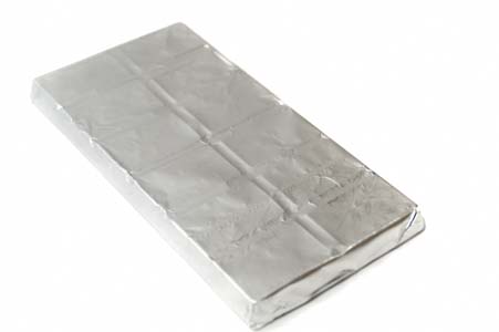 Chocolat enveloppé papier aluminium #2