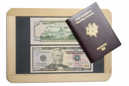 Billets 50 dollars passeport ardoise #1